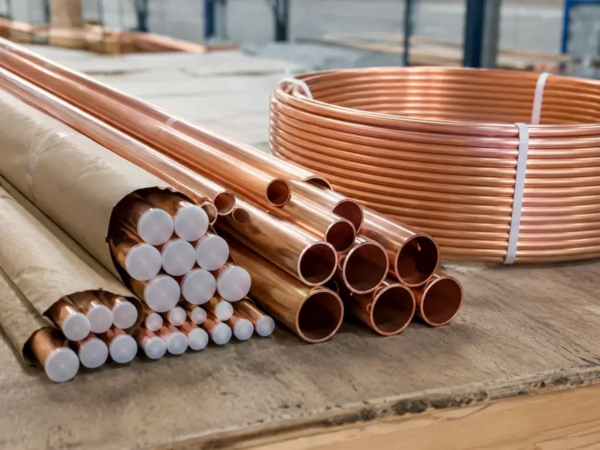 HONGYUAN TP2 phosphorus-deoxidized copper tube in straight lengths and coils