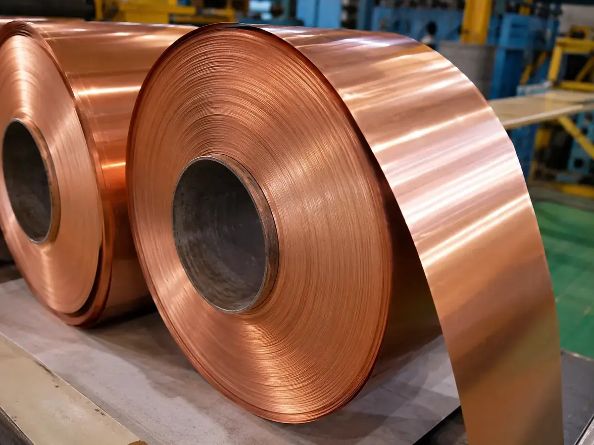 HONGYUAN 0.05mm copper foil rolls and slit foil coils