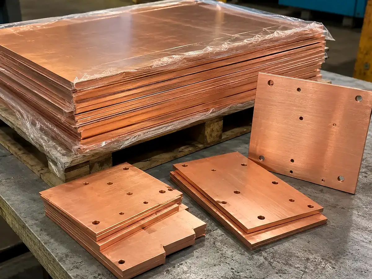 HONGYUAN copper flat stock and fabrication context for 30x10mm busbar orders
