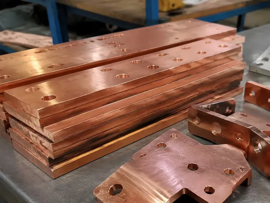 HONGYUAN TU1 oxygen-free copper busbar and machined busbar blanks