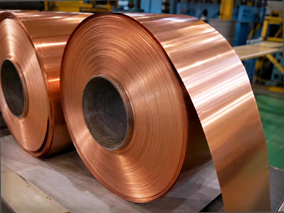 HONGYUAN T2 copper foil coils, rolling surface and protected coil packaging