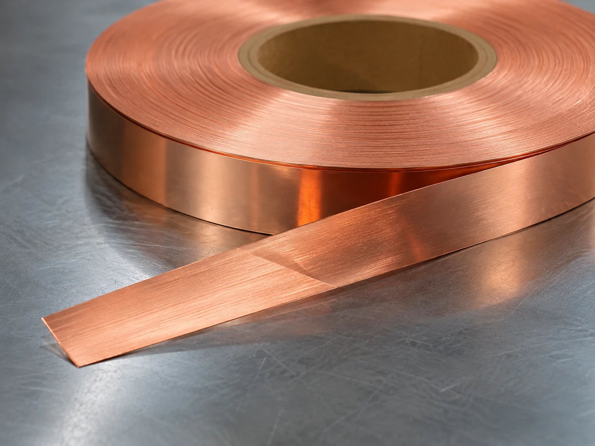C11000 copper foil coil with extended strip section