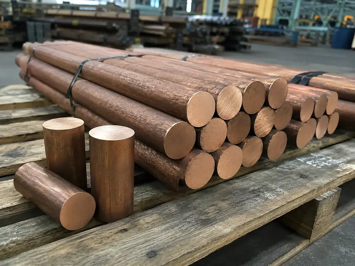 HONGYUAN C17200 beryllium copper round bar and cut machining blanks